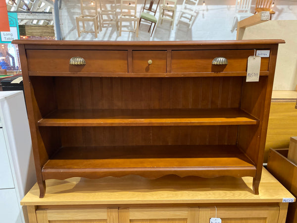 Three Drawer Console Table & Bookshelf