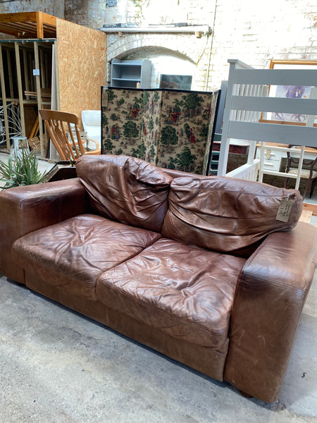 Leather Two Seater Sofa