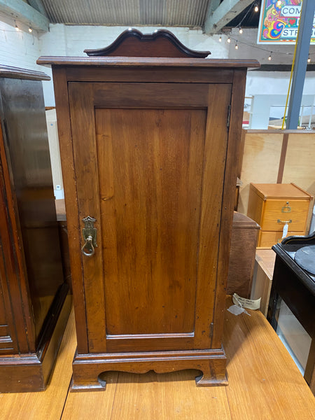 Victorian Pot Cupboard with Gallery Back