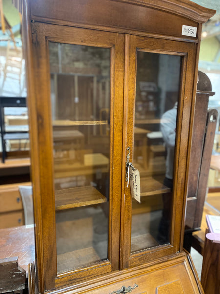 Narrow Bureau & Display Cabinet