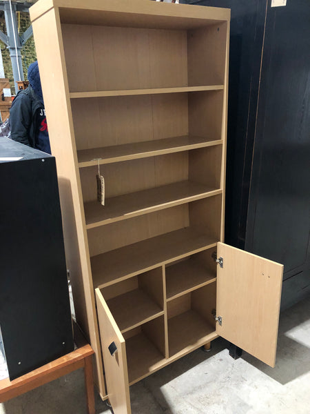 Bookshelf with Storage Cupboard