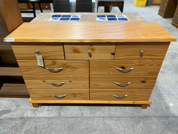 GHC - Pine 9 Drawer Chest of Drawers