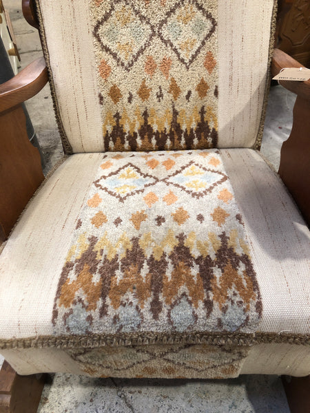 Griffin Detail Oak Lounge Chair