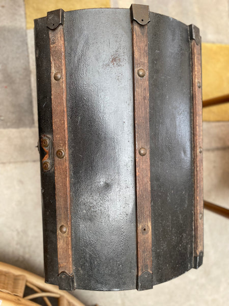 Antique Metal Pirates Treasure Chest
