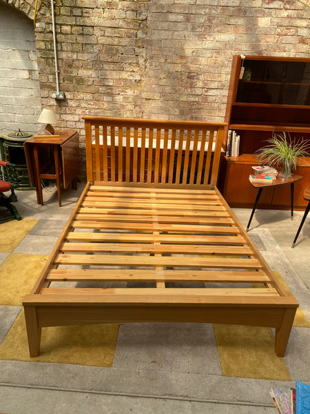 Pine double bed REF