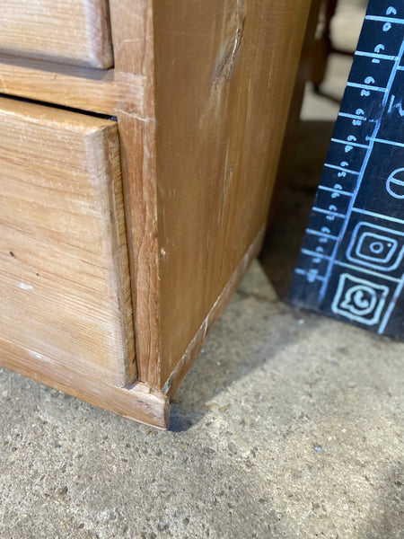 Rustic Pitch Pine Chest of Drawers