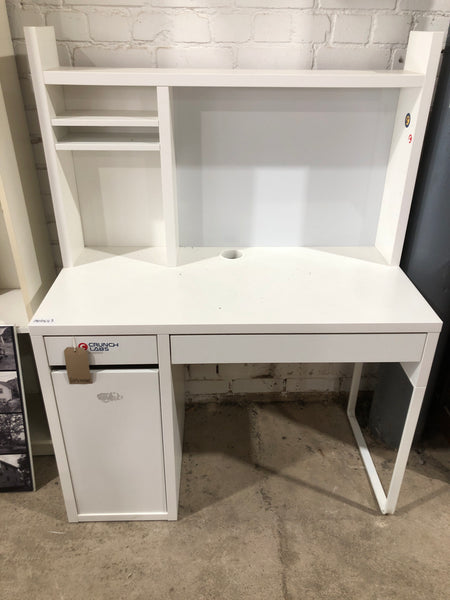 White Desk with Shelving