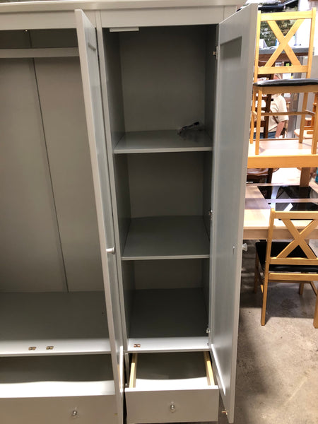 Grey Triple Wardrobe