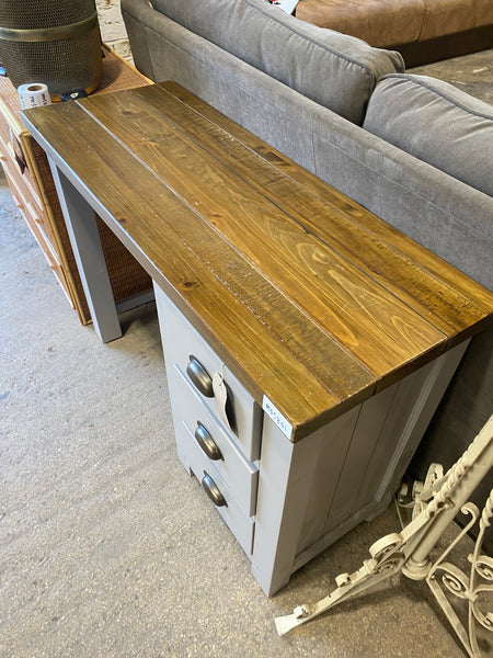Grey Painted Wooden Top Desk
