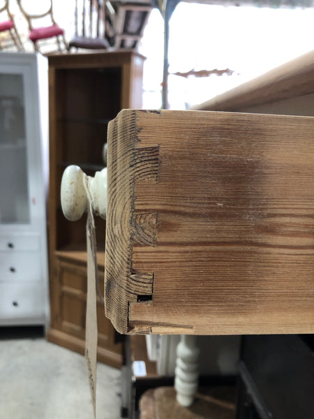 Small Pale Pine Console Table