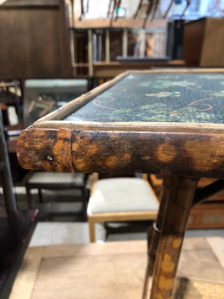 Vintage Tiger Bamboo Side Table