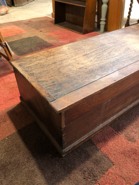 Antique Oak Blanket Box