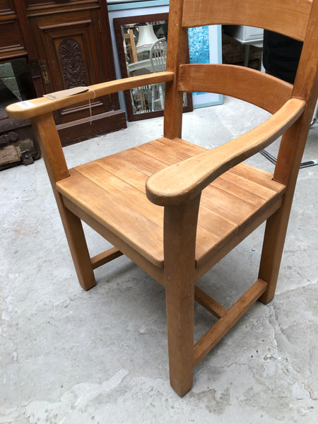 Large Oak Rectory Carver Chair