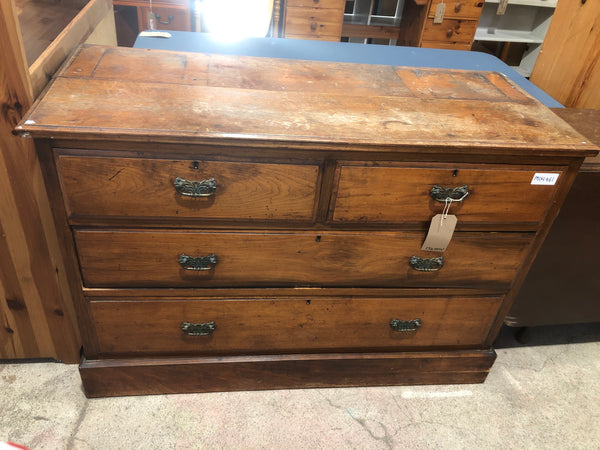 Antique 2 over 2 Oak Chest of Drawers