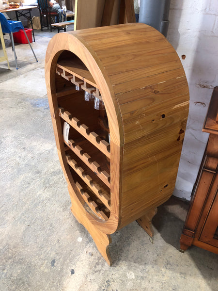 Handmade Wooden Wine Rack
