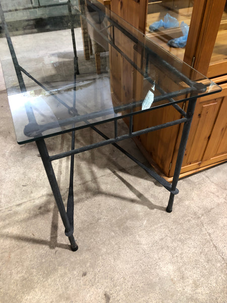 Glass & Metal Table