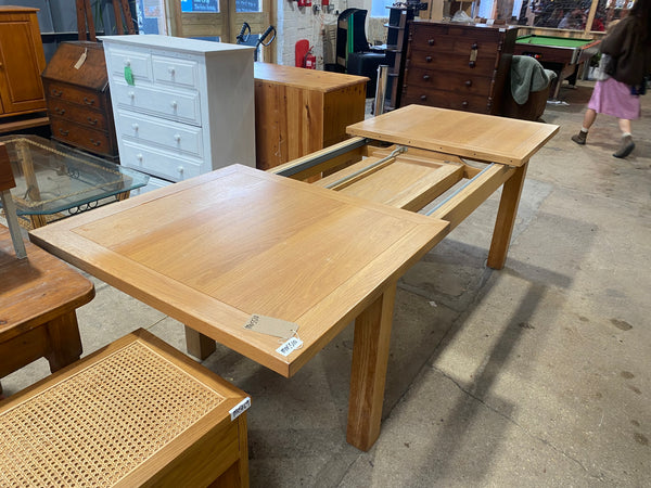Large Extending Oak Dining Table