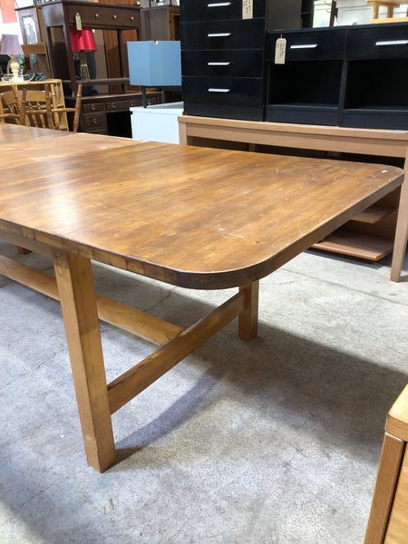 Large Extending Pine Dining Table