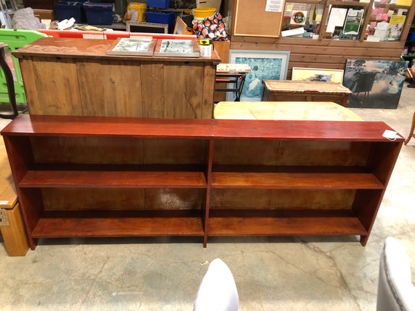 Wide Wooden Shelving Unit