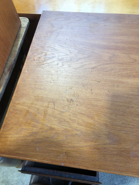 Six Drawer Wooden Pedestal Desk