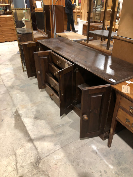 Large Stained Pine Sideboard