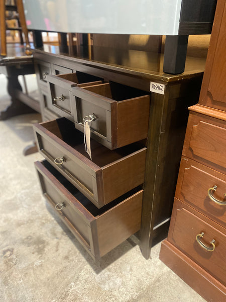Dark Wooden Compact Sideboard