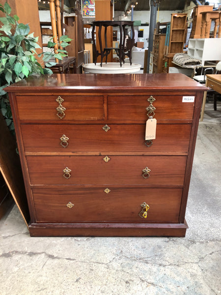 Mahogany 2 over 3 Chest of Drawers