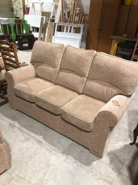 Pink/Beige 3 Seater Sofa