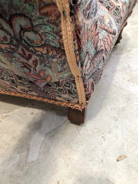 Antique Velvet Bedroom Chair