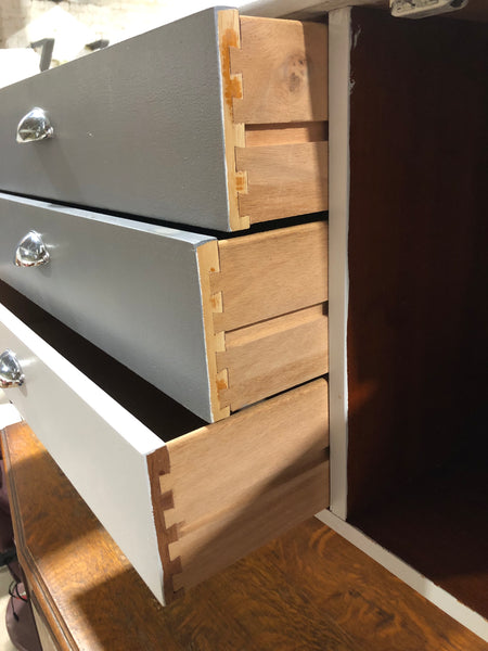 Grey Wooden Sideboard