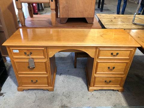 Six Drawer Pedestal Desk