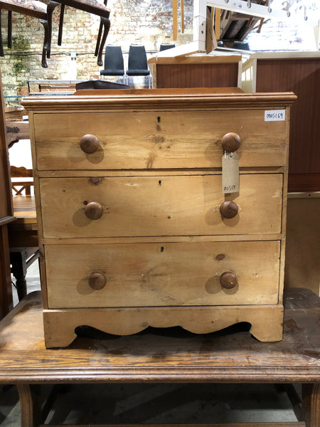 Antique Rustic Pine Chest of Drawers