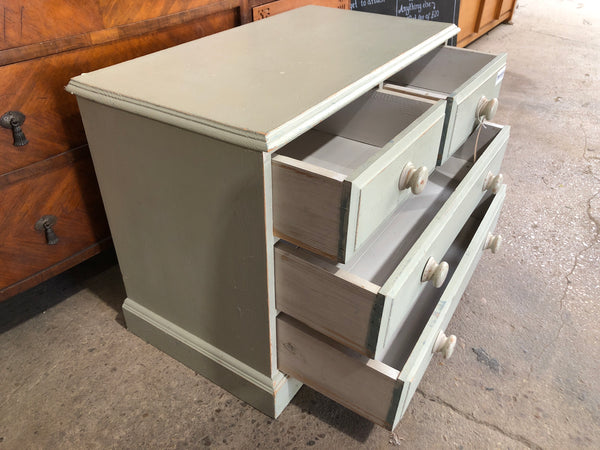 Small Painted Pine Chest of Drawers