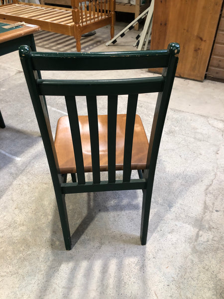 Green Tiled Dining Table & 4 Chairs