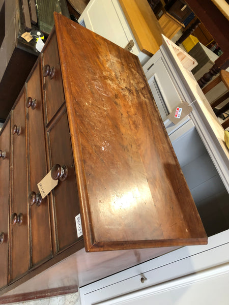 Flamed Mahogany Chest of Drawers