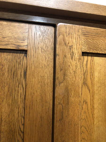 Solid Oak Double Wardrobe