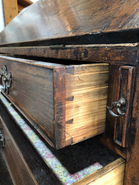 Large Antique Oak Bureau