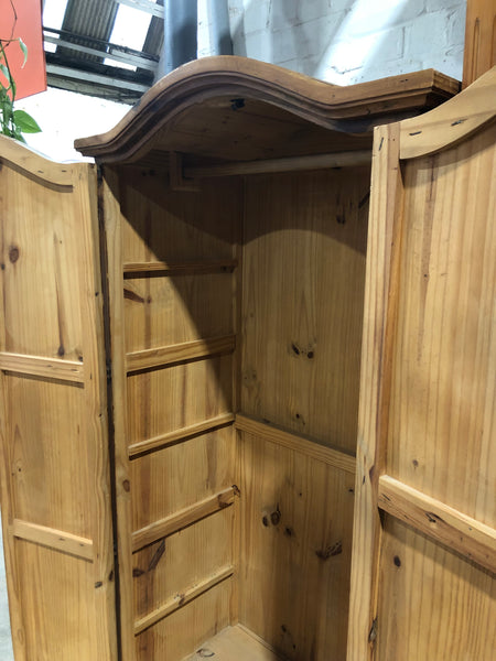 Solid Pine Double Wardrobe