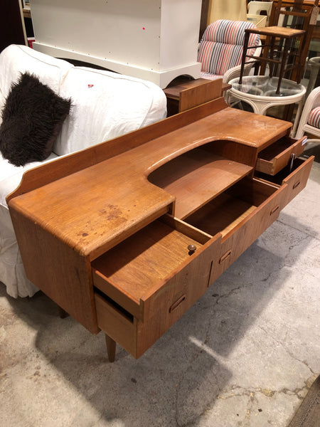 Teak Mid Century Dressing Table or Low Sideboard