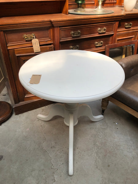 Small Painted Round Pedestal Dining Table