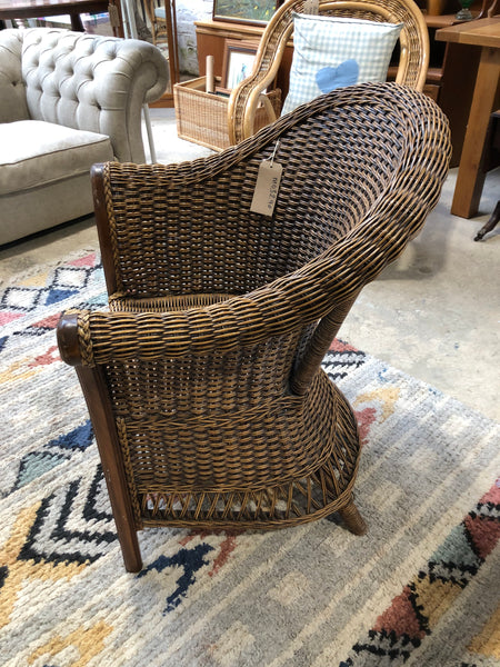 Wicker & Wood Armchair