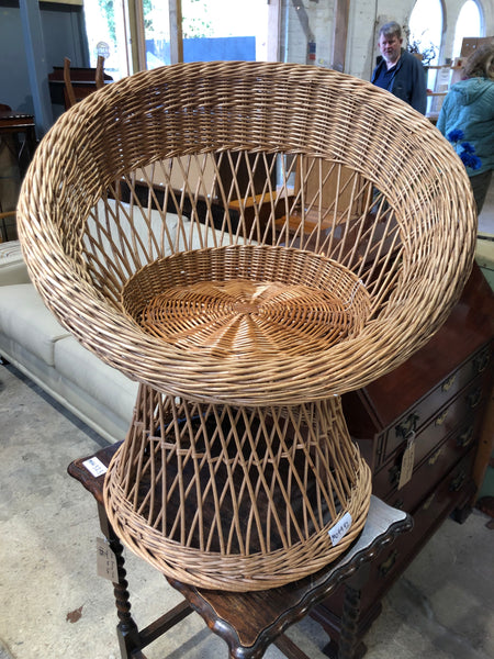 Wicker Egg Bucket Chair