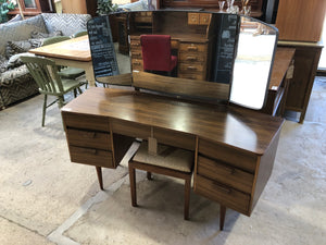Vintage Uniflex Dressing Table & Stool