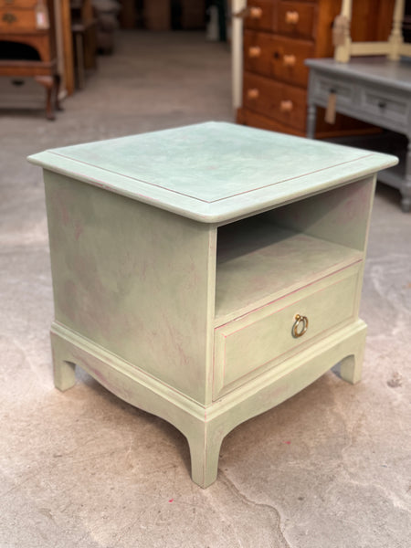 Painted Stag Minstrel Bedside Table