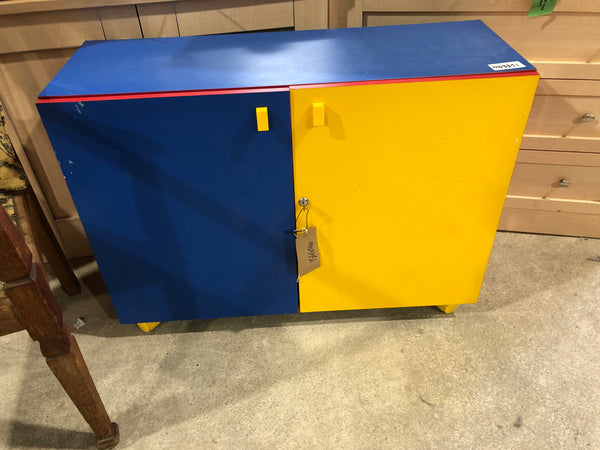 Colourful Lockable Storage Cupboard