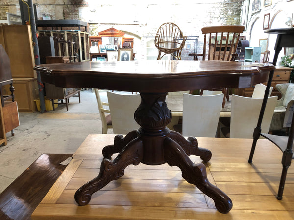 GHC Carved Detail Pedestal Coffee Table