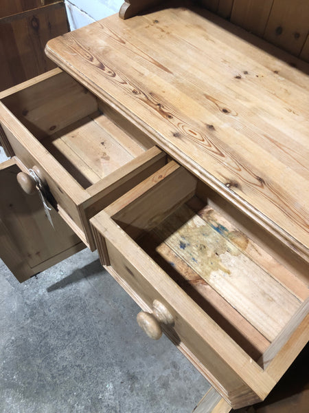 Narrow Rustic Pine Welsh Dresser