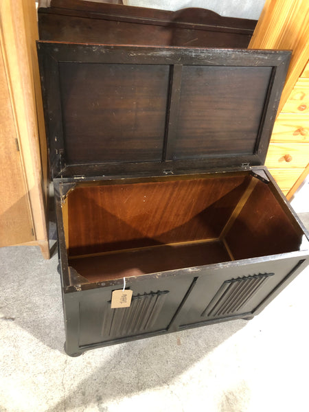 GHC - Vintage Stained Oak Blanket Box