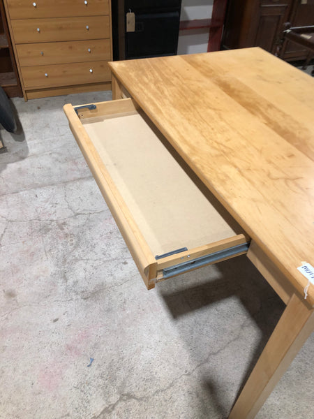 Veneer Dining Table with Drawer