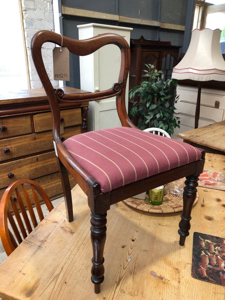 Antique Mahogany Balloon Back Chair